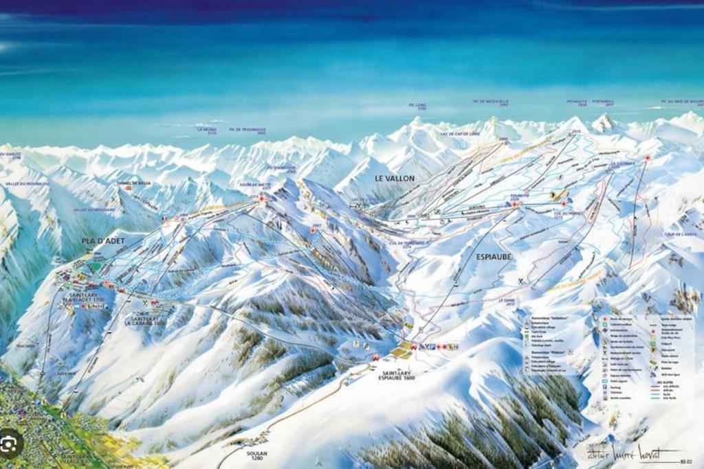Vue Panoramique Sur Les Pyrenees Leilighet Saint-Lary-Soulan Eksteriør bilde